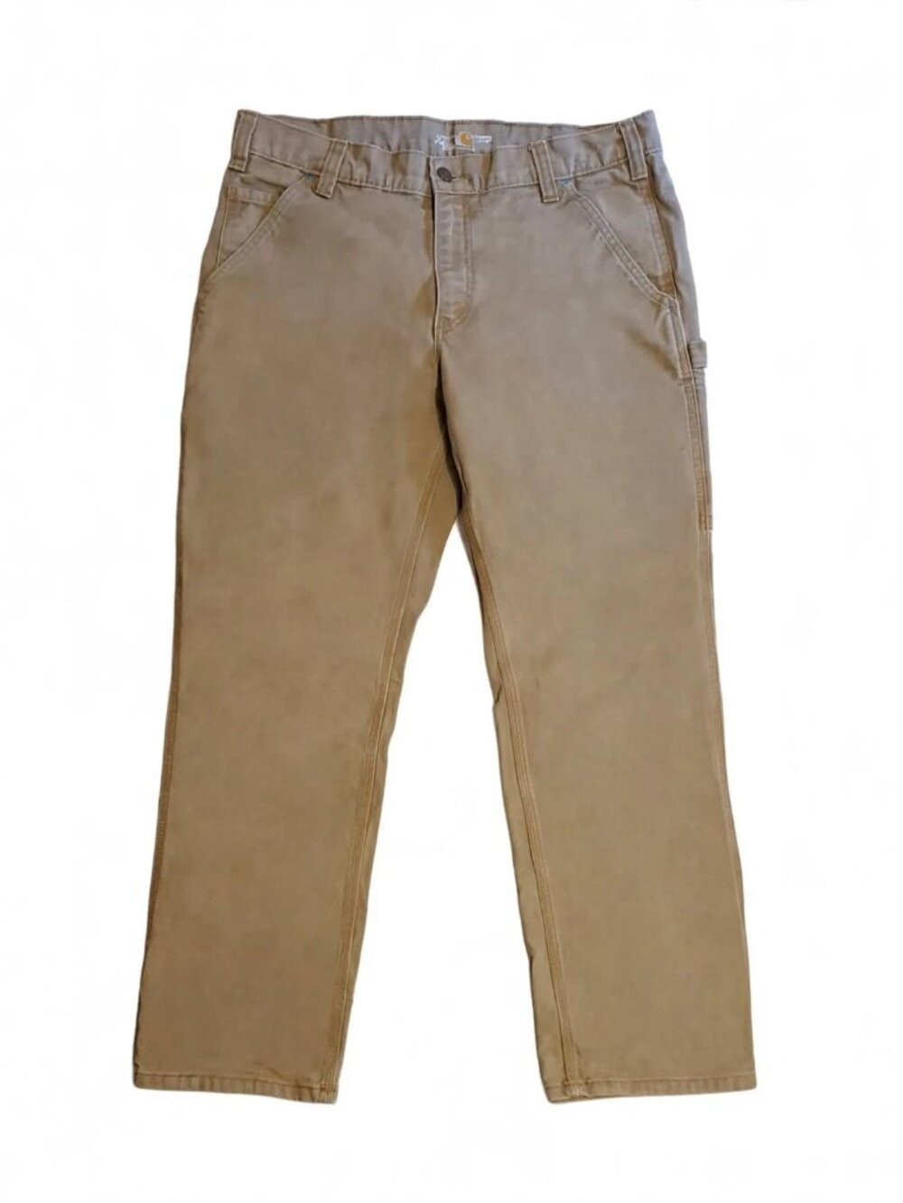 Carhartt B11 Men's Relaxed Fit Canvas Work Pants Beige Cotton 36x30